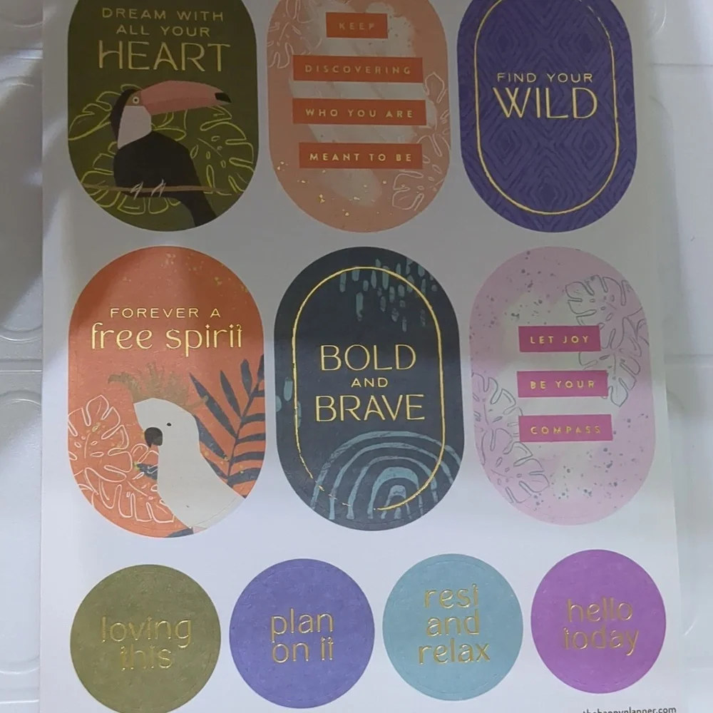 Happy Planner Tropical Boho Stickers